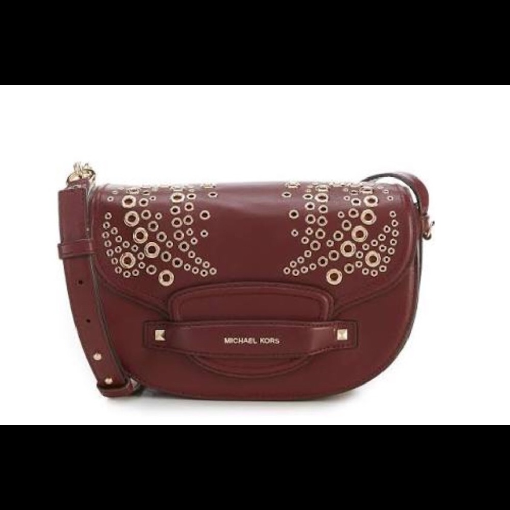 Michael Kors Grommeted Saddle Bag